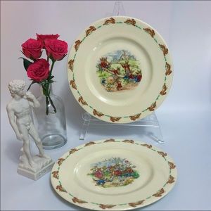 Bunnykin ceramic plates 🐰